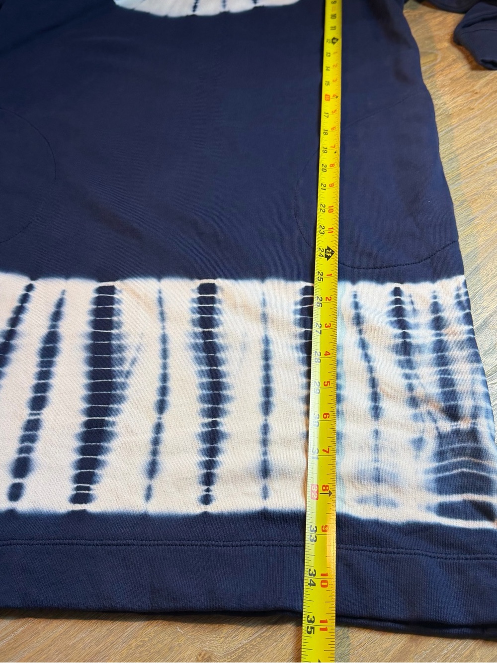 Navy Tie-Dye Yoke & Hem Tunic Dress - Picture 5 of 14